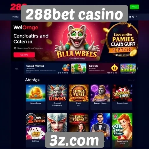 Interface e experiência do usuário no 288bet casino